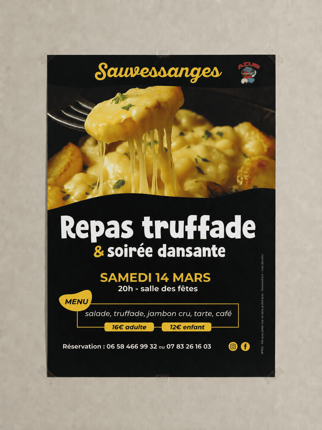 Association des Jeunes de Sauvessanges — Soirée truffade 2026