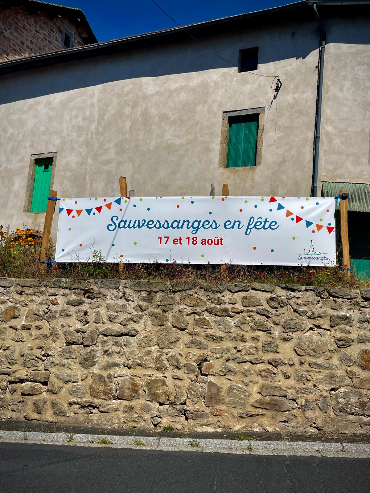 Banderole événementielle de Sauvessanges