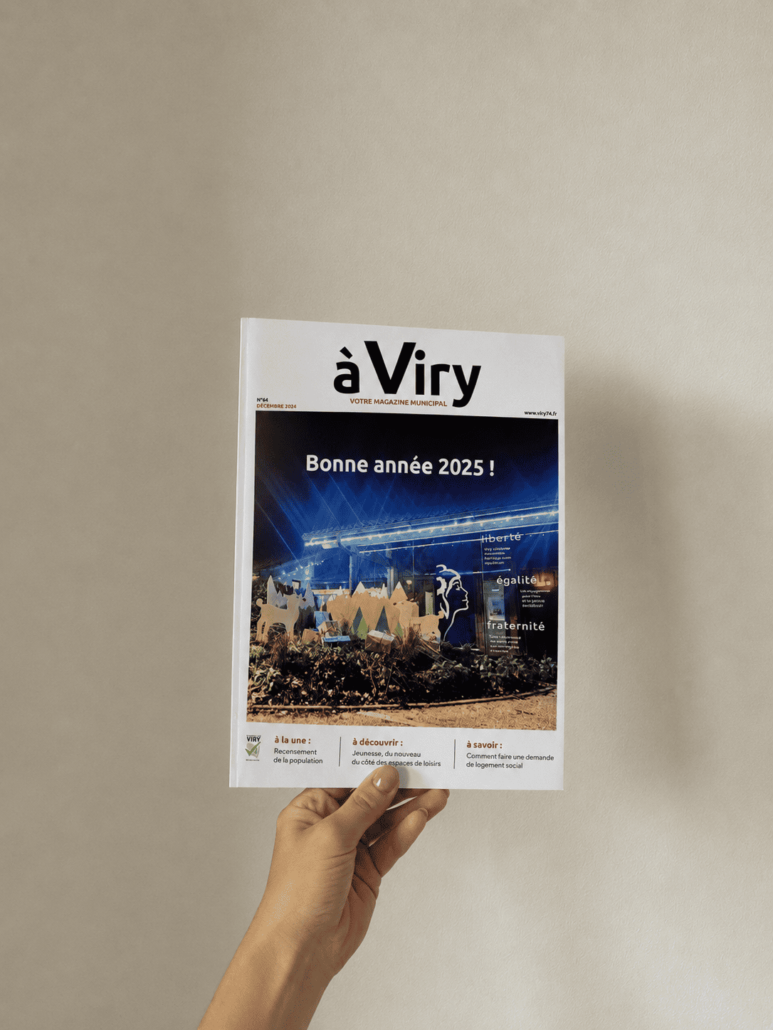 Bulletin municipal de Viry auquel Lisa a contribué pour les contenus et les photographies