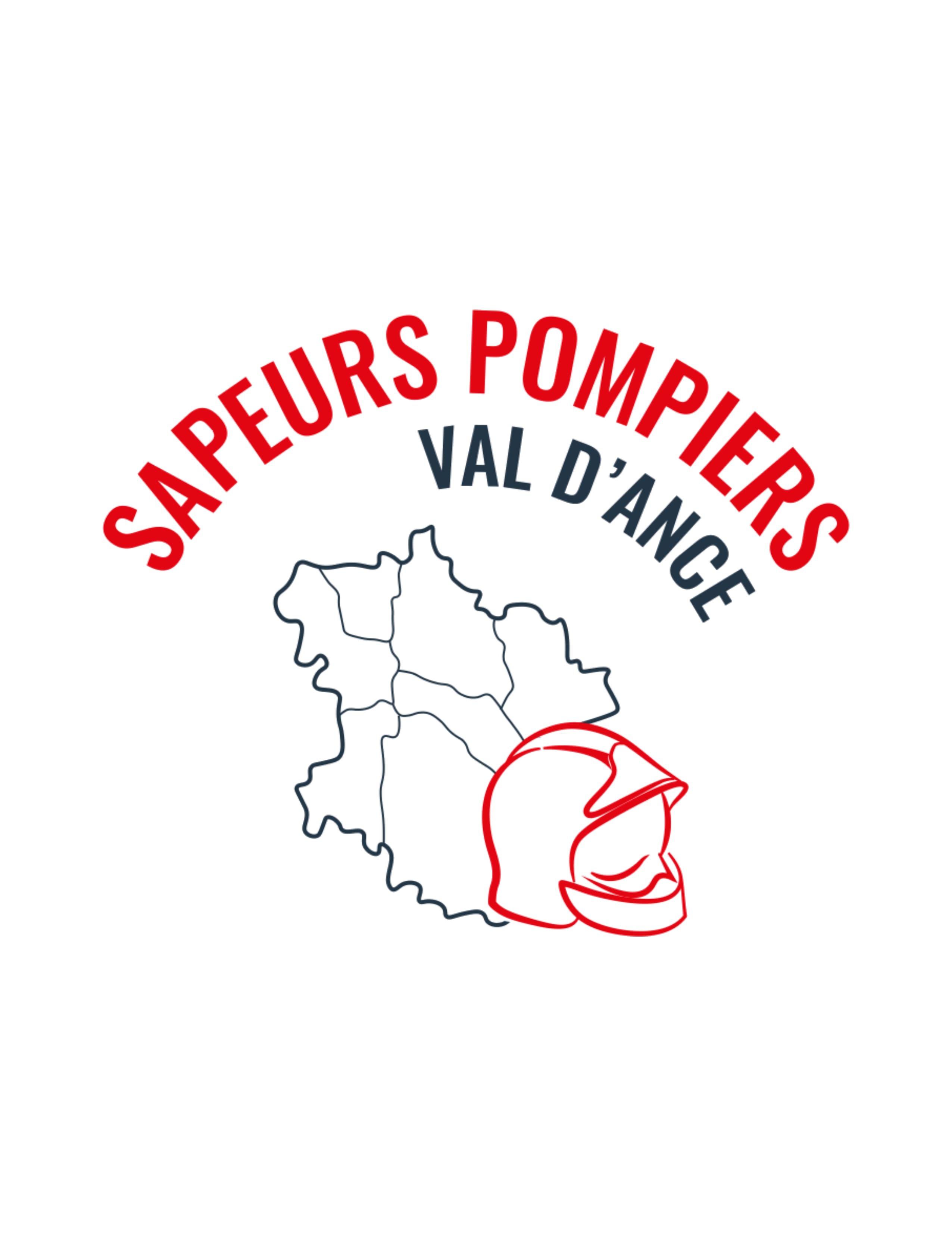 Sapeurs-Pompiers Val d’Ance — Logo sur fond clair