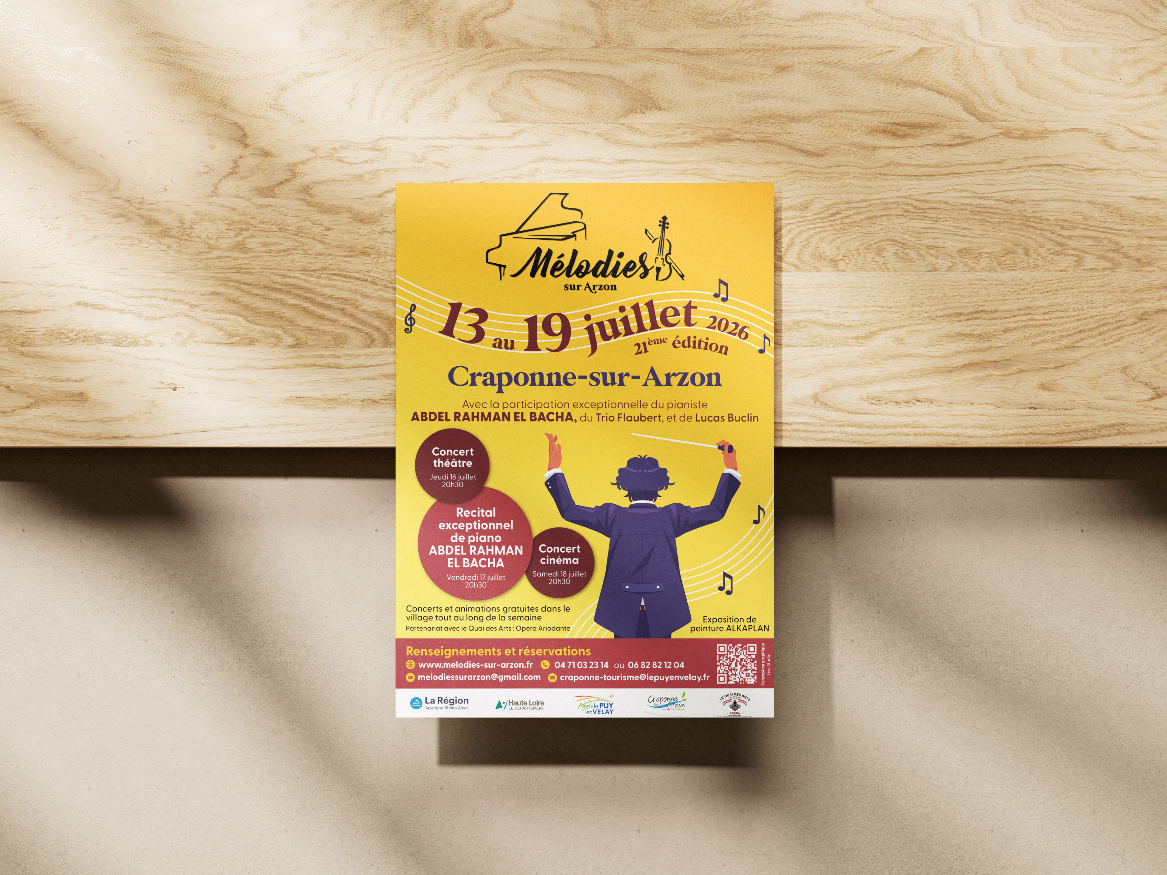 Affiche 2026 du festival Mélodies sur Arzon